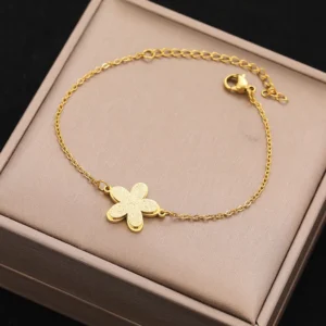 Pulseira Flores Vintage Cristal